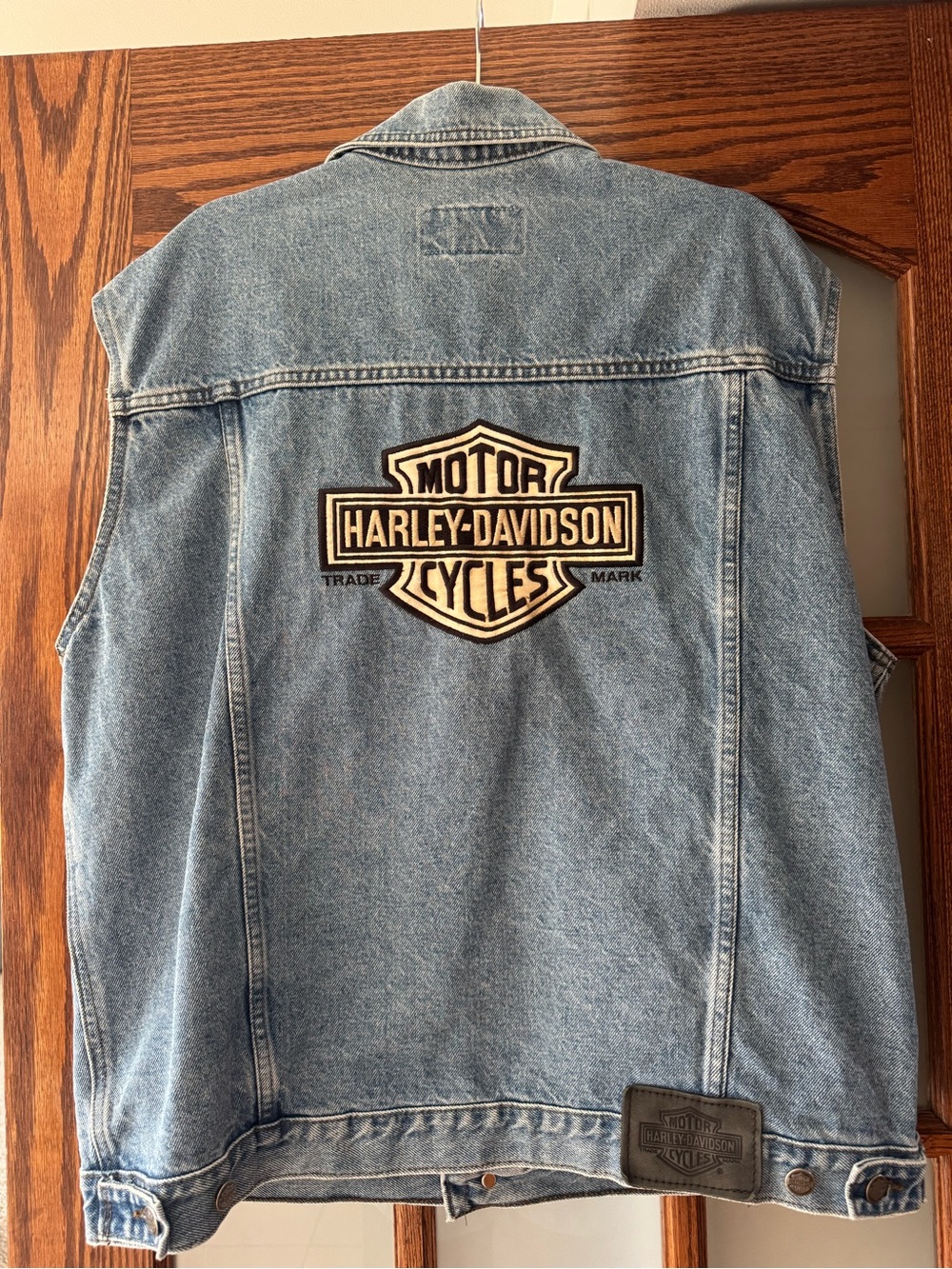 Harley Davidson Denim Vest- Size L